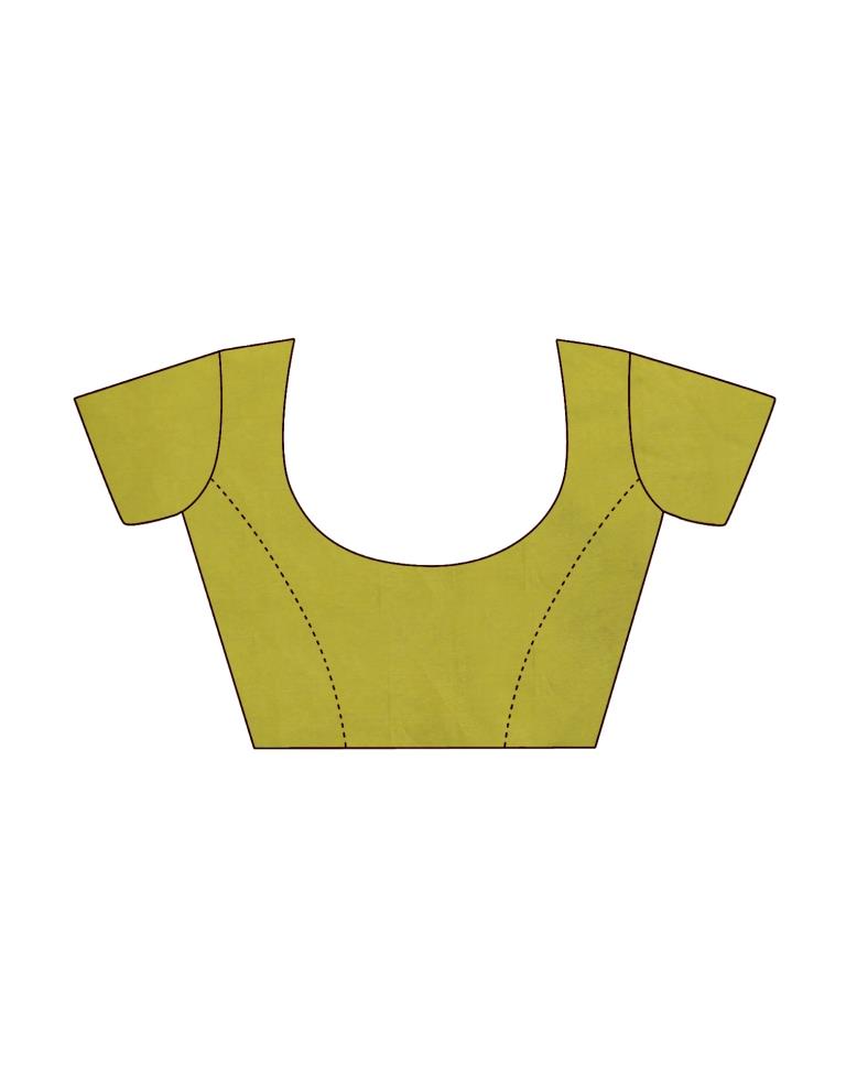 Light Green Cotton Saree | Sudathi