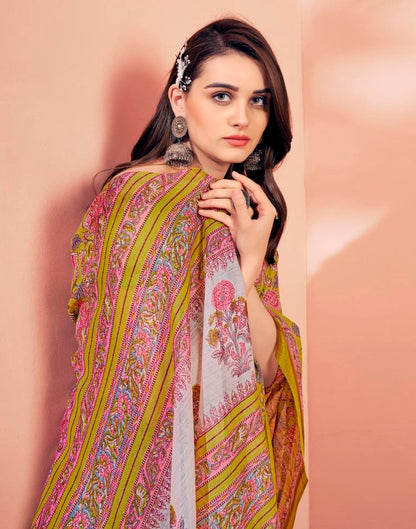 Light Green Cotton Saree | Sudathi