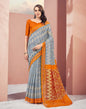 Grey Cotton Saree | Sudathi