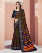 Black Cotton Patola Saree | Sudathi