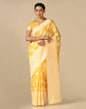 Yellow Cotton Weaving Saree