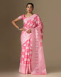 Pink Cotton Weaving Saree