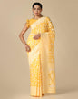 Yellow Cotton Weaving Saree