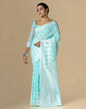 Light Blue Cotton Weaving Saree