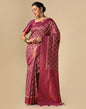 Maroon Banarasi Cotton Saree | Leemboodi