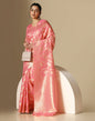 Pink Banarasi Cotton Saree | Leemboodi