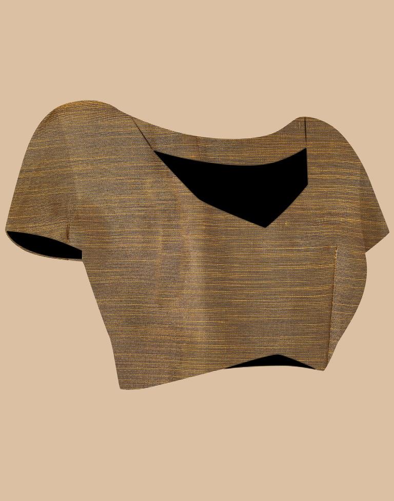 Golden Banarasi Jacquard Saree | Leemboodi