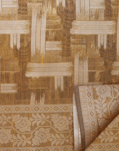 Golden Banarasi Jacquard Saree | Leemboodi