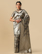 Grey Banarasi Jacquard Saree | Leemboodi