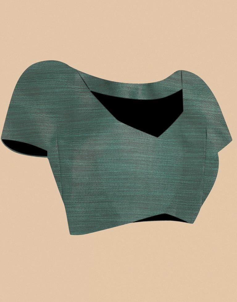 Mint Green Banarasi Jacquard Saree | Leemboodi