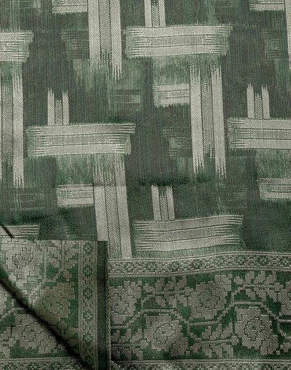 Mint Green Banarasi Jacquard Saree | Leemboodi