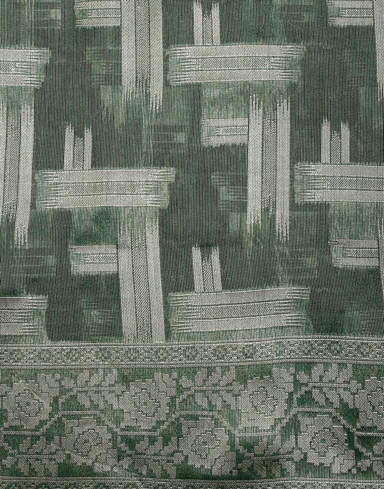 Mint Green Banarasi Jacquard Saree | Leemboodi