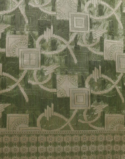Mehandi Green Banarasi Jacquard Saree | Leemboodi