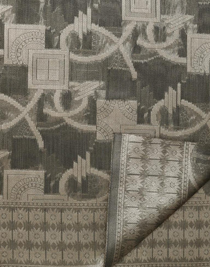 Grey Banarasi Jacquard Saree | Leemboodi