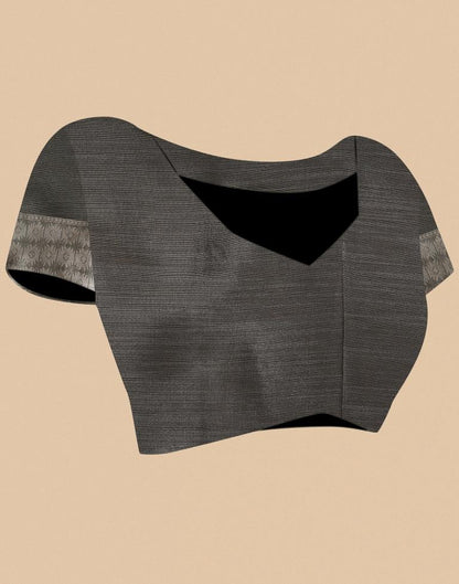 Grey Banarasi Jacquard Saree | Leemboodi