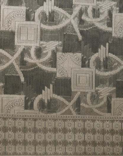 Grey Banarasi Jacquard Saree | Leemboodi