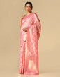 Pink Banarasi Cotton Saree | Leemboodi