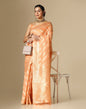 Orange Banarasi Cotton Saree | Leemboodi