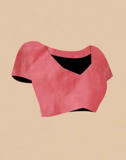 Pink Banarasi Cotton Saree | Leemboodi