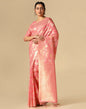 Pink Banarasi Cotton Saree | Leemboodi