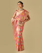 Coral Pink Banarasi Silk Saree | Leemboodi