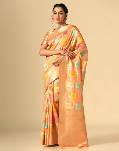 Orange Silk Saree | Leemboodi