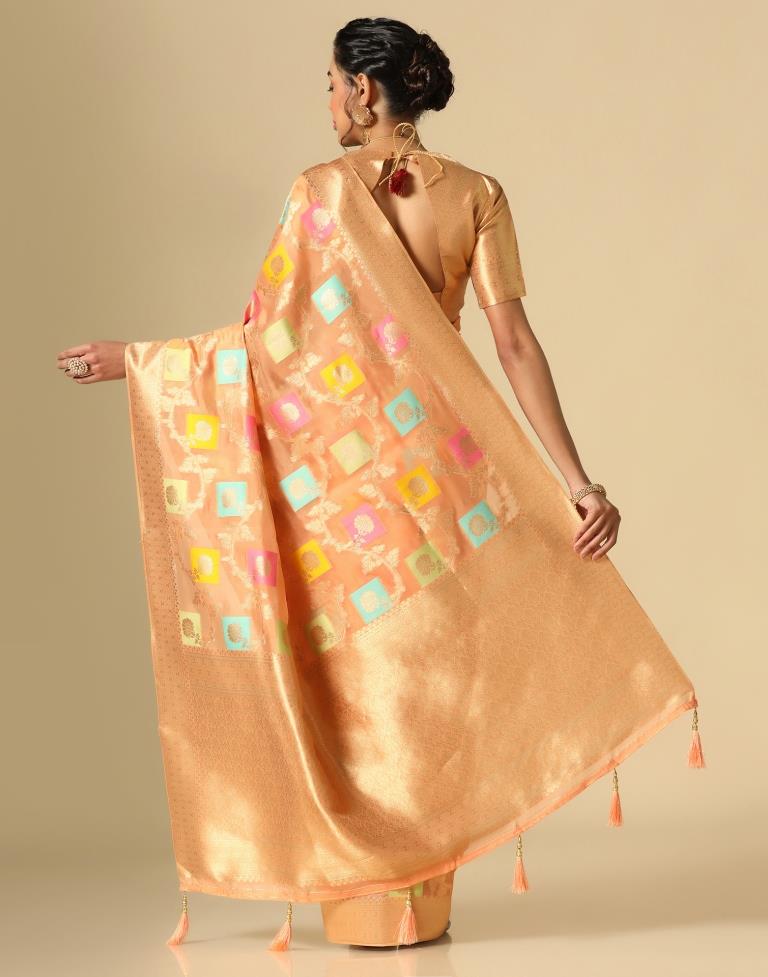 Orange Silk Saree | Leemboodi