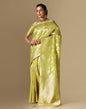 Olive Green Banarasi Silk Saree | Leemboodi