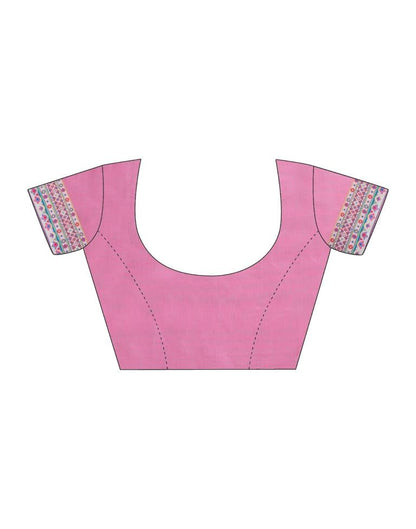 Pink Cotton Saree | Leemboodi