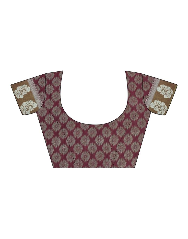 Maroon Cotton Saree | Leemboodi