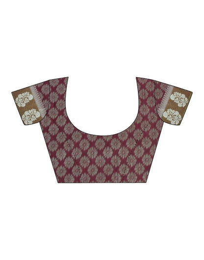 Maroon Cotton Saree | Leemboodi