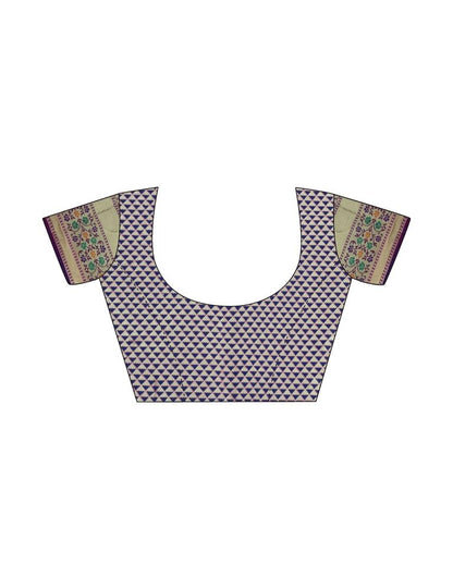 Blue Patola Silk Saree | Leemboodi