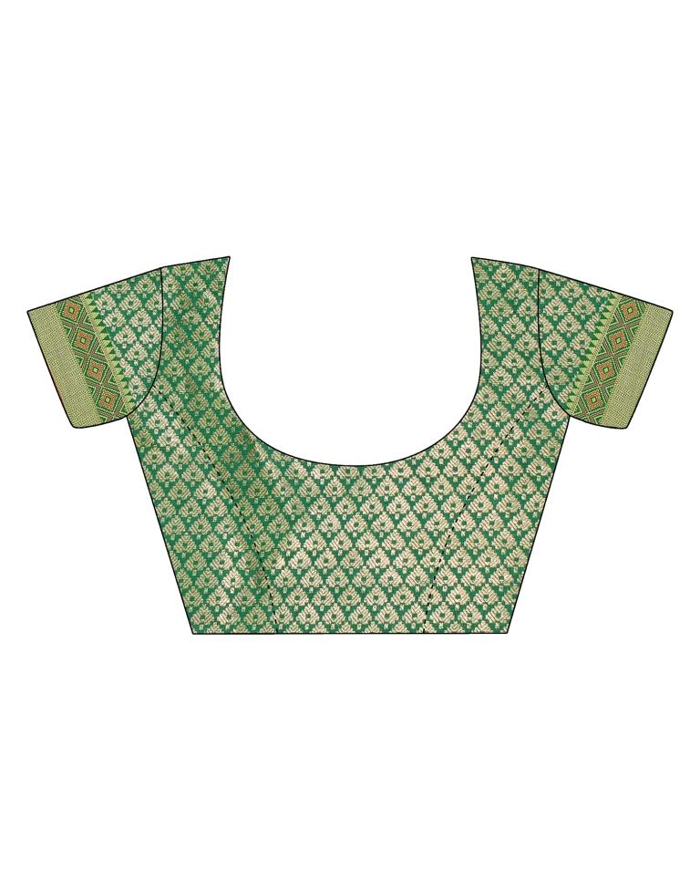 Green Patola Silk Saree | Leemboodi