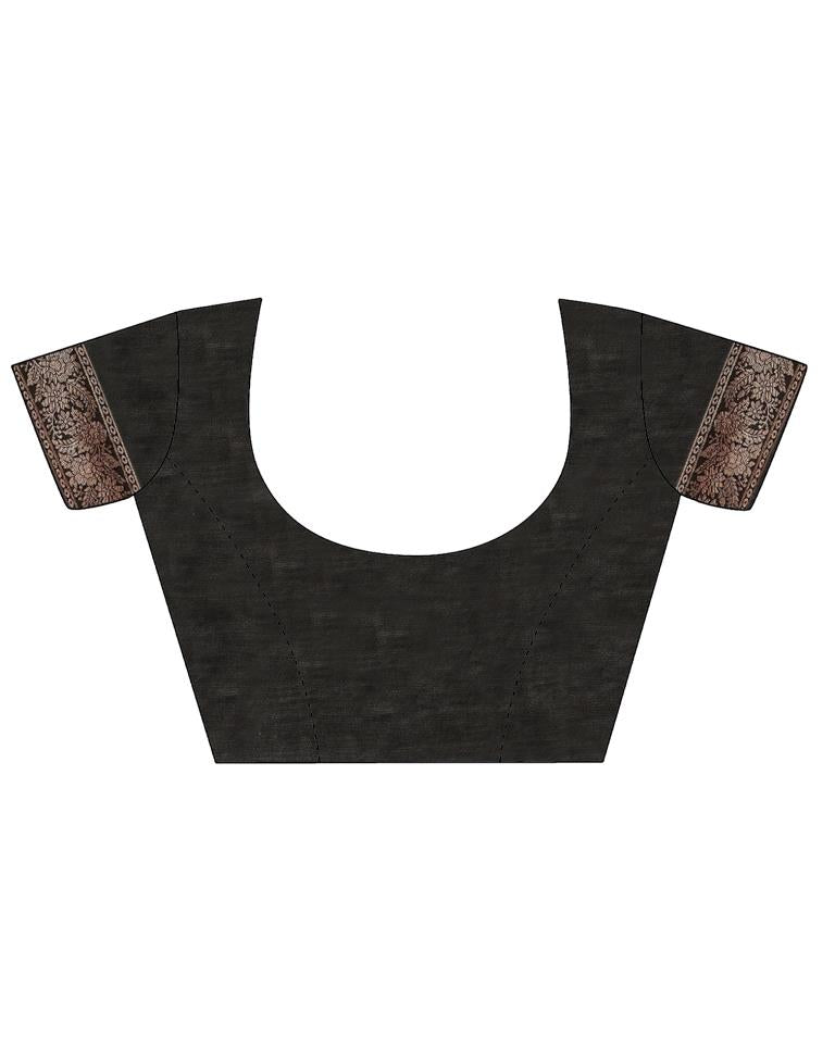 Black Cotton Saree | Leemboodi