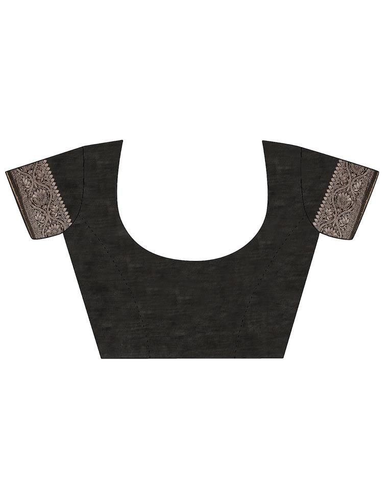 Black Cotton Saree | Leemboodi