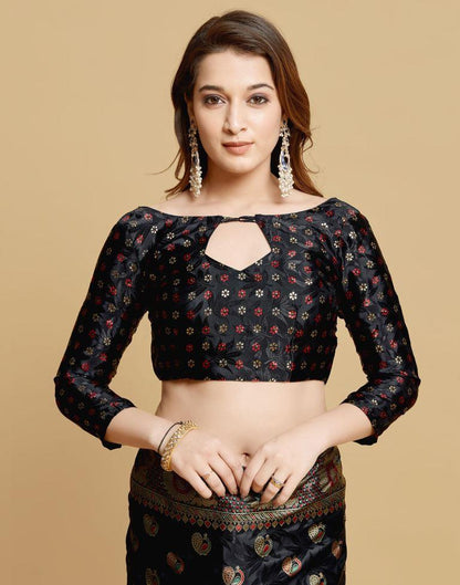 Black Silk Saree | Leemboodi