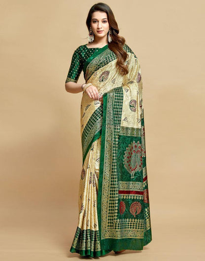 Cream Silk Saree | Leemboodi