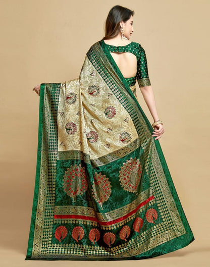 Cream Silk Saree | Leemboodi