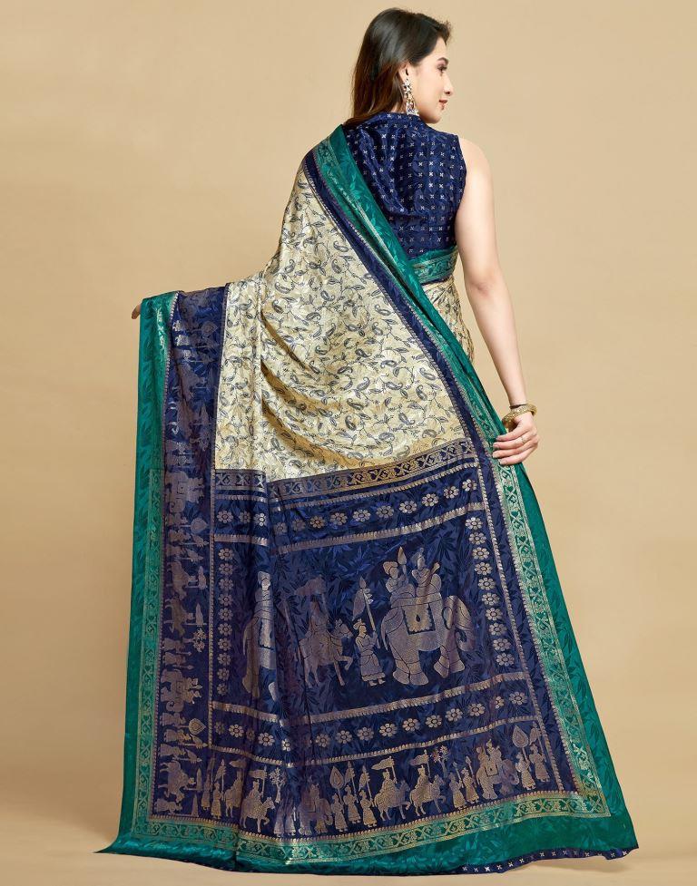 Cream Silk Saree | Leemboodi