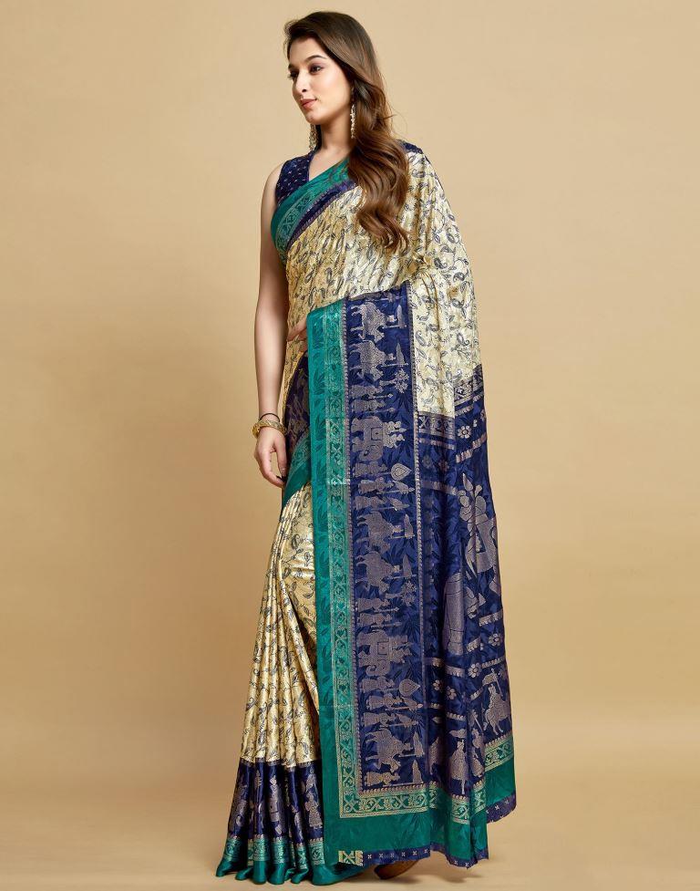 Cream Silk Saree | Leemboodi