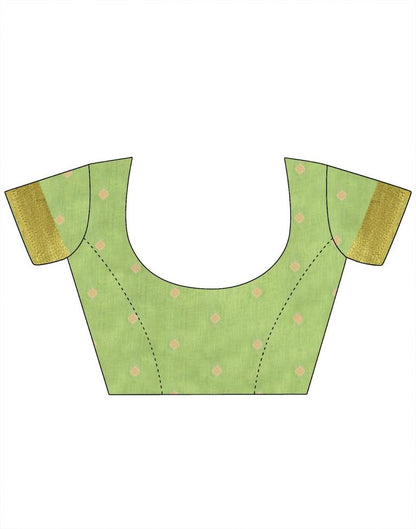 Parrot Green Silk Saree | Leemboodi