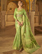 Parrot Green Silk Saree | Leemboodi