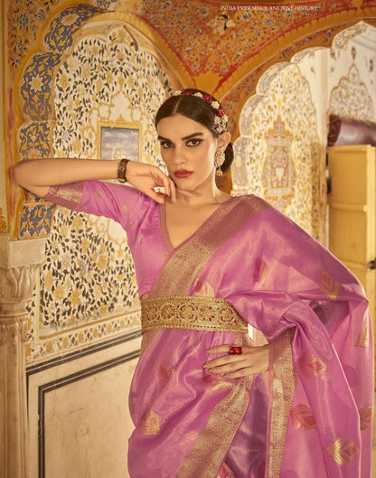 Pink Silk Saree | Leemboodi