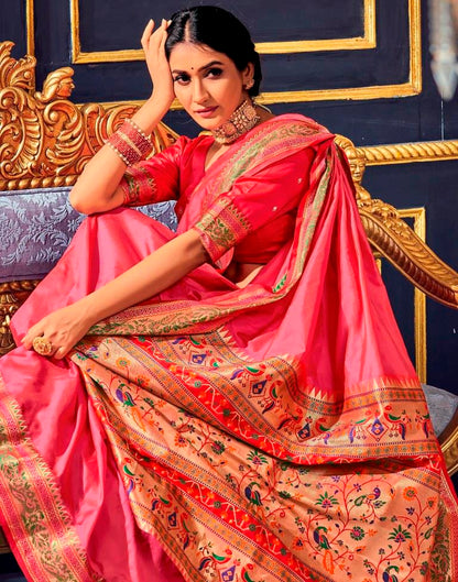 Pink Silk Saree | Leemboodi