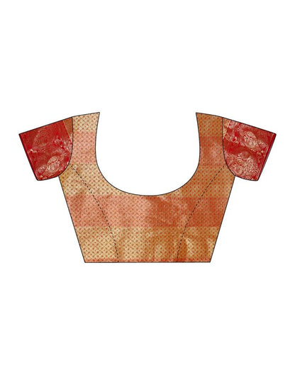 Peach Silk Saree | Leemboodi