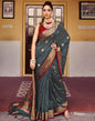 Grey Silk Saree | Leemboodi