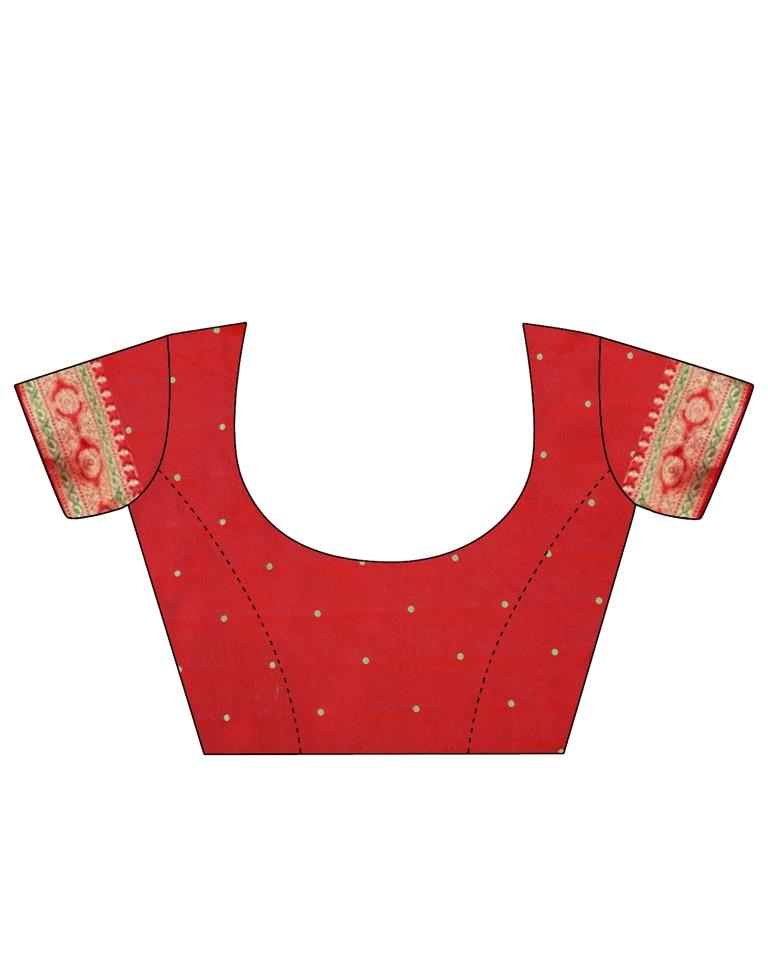 Orange Silk Saree | Leemboodi