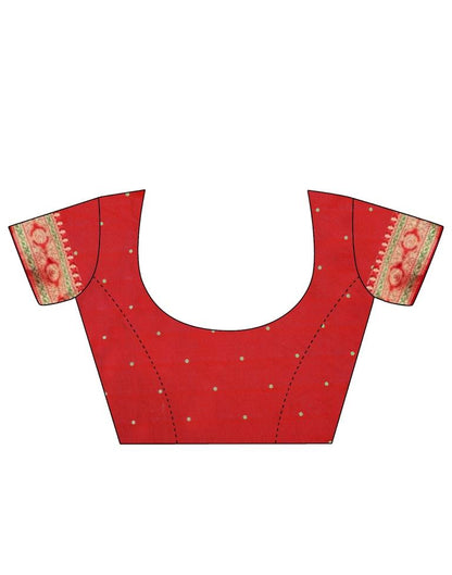 Orange Silk Saree | Leemboodi