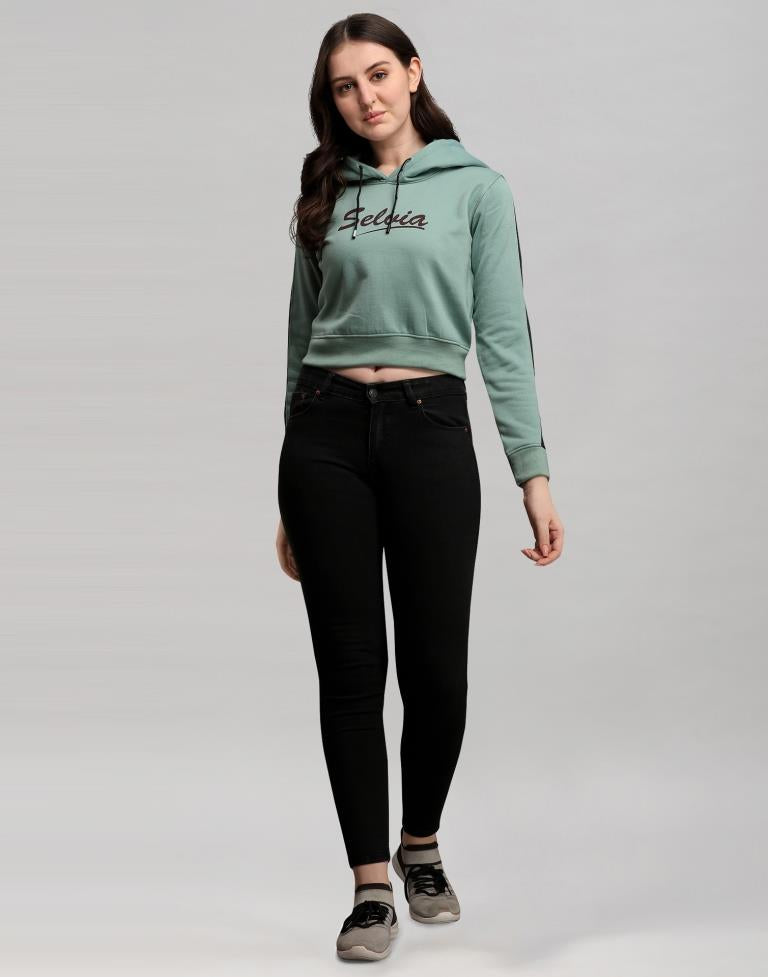 Dusty Green Cotton Hoodie | Sudathi