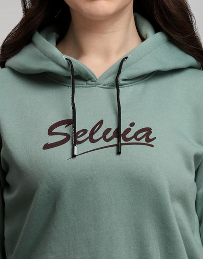 Dusty Green Cotton Hoodie | Sudathi
